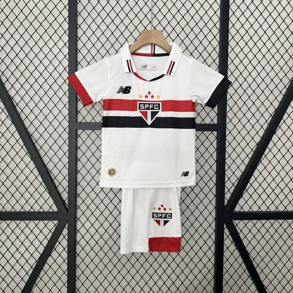 Sao Paulo Home Kid Kits Children Sets Football Replicas