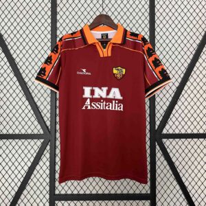 Roma Home Retro Kit Soccer Uniform