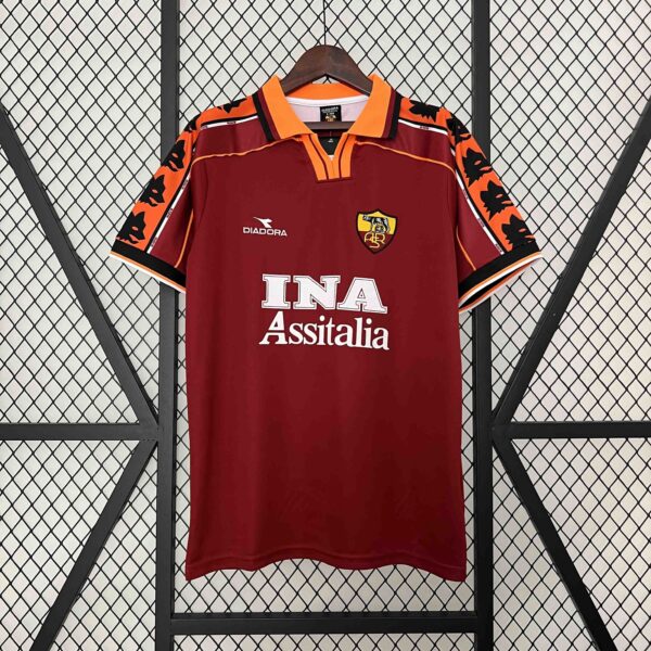 Roma Home Retro Kit Soccer Uniform