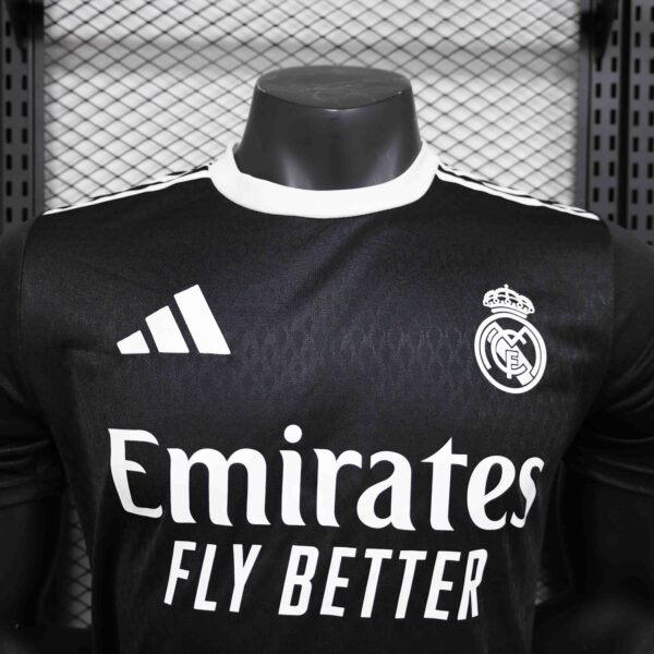 Real Madrid Black Goalkeeper Kit Player Version Shirt