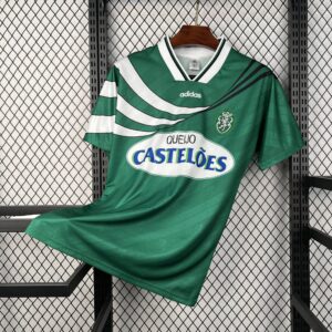 Sporting Lisbon Away Retro Kit Vintage Football T-Shirt