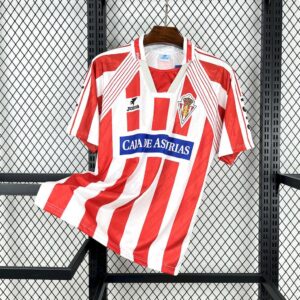 Sporting de Gijón Home Retro Kit Vintage Shirt