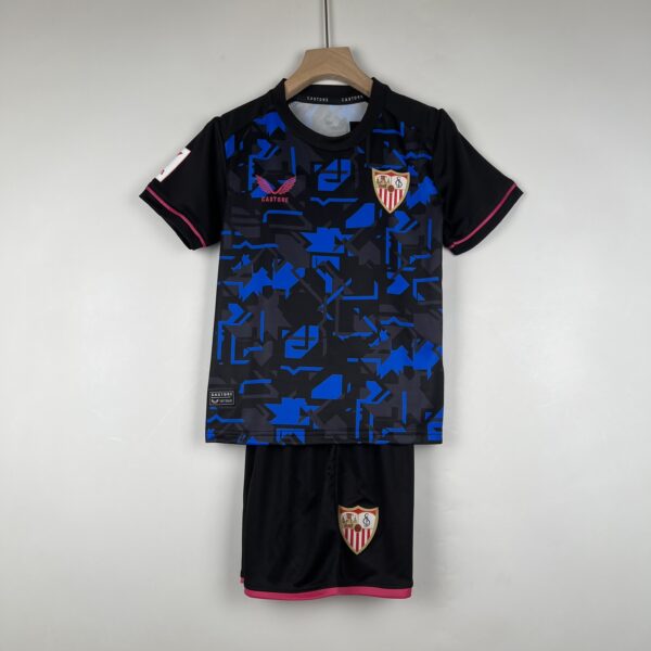 kids Sevilla third away football t-shirt