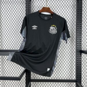 Santos Black Goalkeeper Kit Soccer T-Shirt