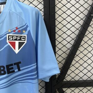 Sao Paulo Goalkeeper Blue Shirt Soccer Uniform
