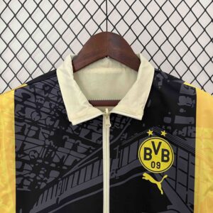2024 Dortmund Trench Coat Reversible Windbreaker Double-Sides Jacket Sport AAAAJ