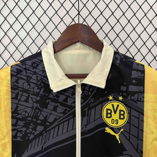 2024 Dortmund Trench Coat Reversible Windbreaker Double-Sides Jacket Sport AAAAJ