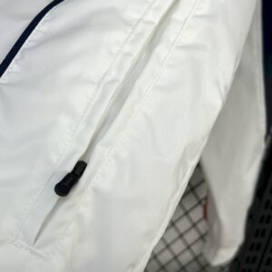 2024 England Classic Style White Windbreaker Jacket