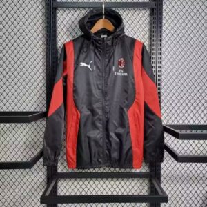 Windbreaker AC Milan Black Cheap Soccer Jerseys