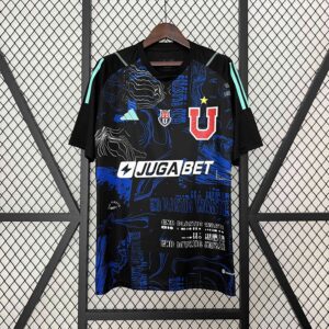 University of Chile Goalkeeper Black Kit Football Uniform