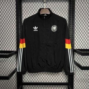 2024 Germany Originals Track Black Windbreaker Jacket