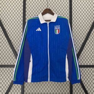 2024 Italy Reversible Windbreaker Home&Away Style Double-Sides Jacket Soccer Jer
