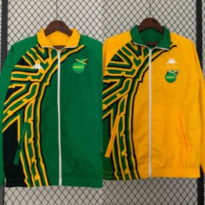 2024 Jamaica Reversible Windbreaker Orange&Green Double-Sides Jacket Soccer Jers