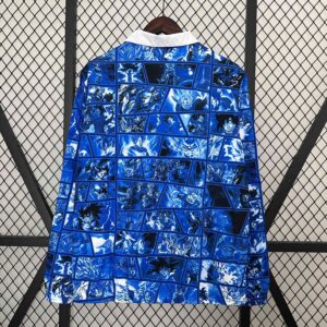 2024 Japan Blue&White Trench Coat Reversible Windbreaker Jacket Soccer AAAAJerse