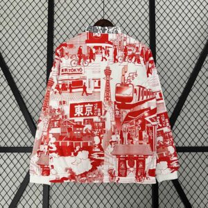2024 Japan Reversible Windbreaker Gray&Red Special Edition Style Double-Sides Ja