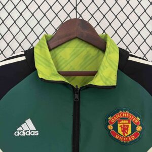 2024 Manchester United Trench Coat Reversible Windbreaker Double-Sides Jacket