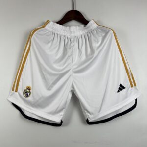 Real Madrid Home Shorts White Pants Cheap Football Kit