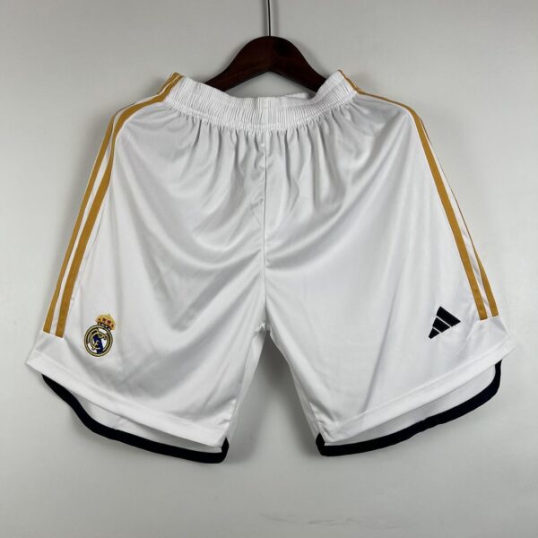 Real Madrid Home Shorts White Pants Cheap Football Kit