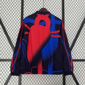 Barcelona Reversible Windbreaker Red&Navy Special Edition Style Double-Sides Jac