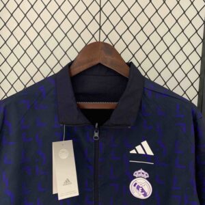 Bayern Reversible Windbreaker Gray&Navy Double-Sides Jacket Soccer Jerseys For S