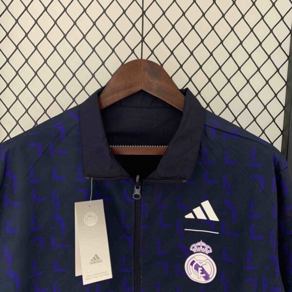 Bayern Reversible Windbreaker Gray&Navy Double-Sides Jacket Soccer Jerseys For S