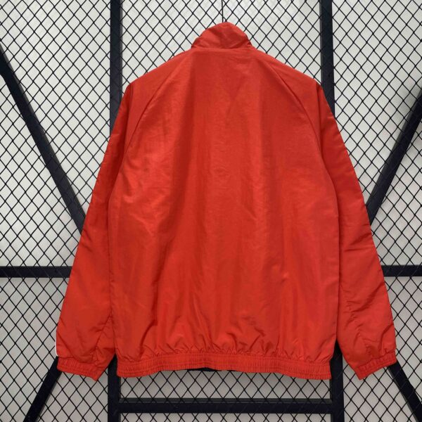 Manchester United Red&Navy Trench Coat Reversible Windbreaker Double-Sides Jacke