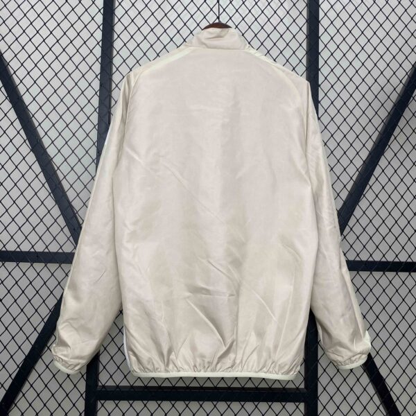 Real Madrid Khaki&Red Trench Coat Reversible Windbreaker Double-Sides Jacket AAA
