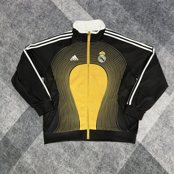 Real Madrid Retro Windbreaker Yellow Jackets