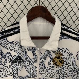 Real Madrid Reversible Dragon Windbreaker White