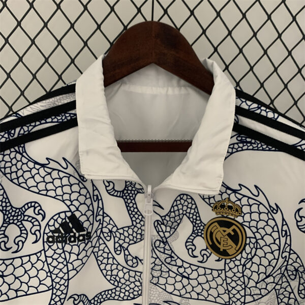 Real Madrid Reversible Dragon Windbreaker White