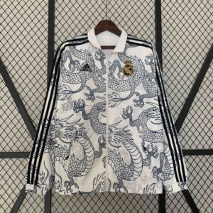 Real Madrid Reversible Windbreaker Red&Blue Double-Sides Jacket Soccer Jerseys F