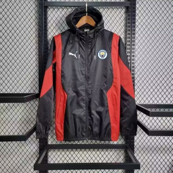 Windbreaker Manchester City Black Cheap Soccer Jerseys