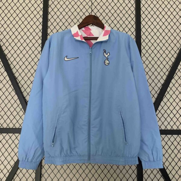 Tottenham Hotspur Reversible Windbreaker White&Blue Double-Sides Soccer Jerseys