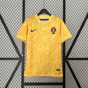 2024 Portugal Goalkeeper Yellow Kit UEFA Euro Football Replicas