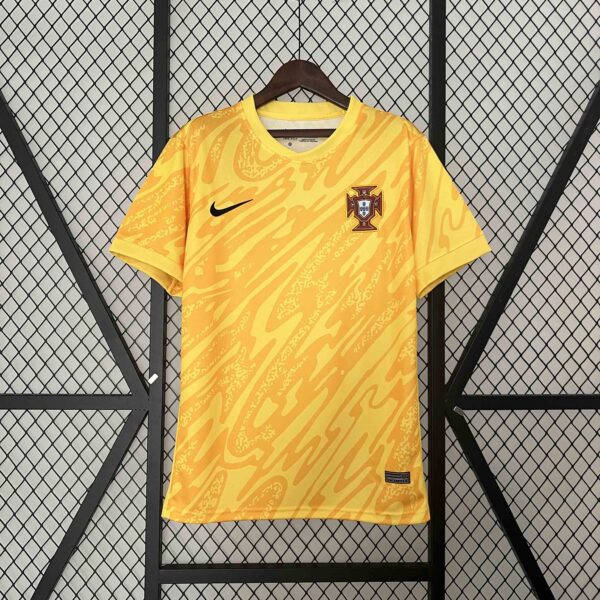 2024 Portugal Goalkeeper Yellow Kit UEFA Euro Football Replicas