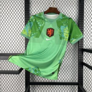 World Cup Jersey 2026 Netherlands Green Goalkeeper Kit Soccer T-Shirt