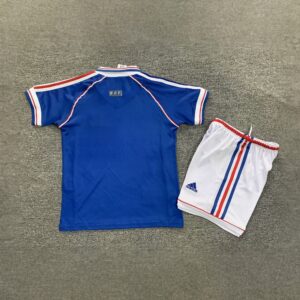 1998 France Home Kids Retro Kits World Cup Shirt Soccer Jerseys