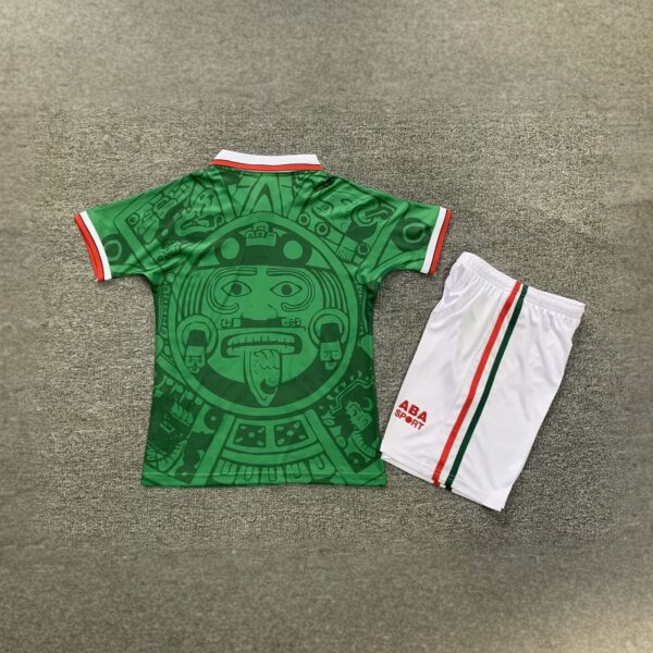 1998 Mexico Home Kids Retro Kits World Cup Shirt Soccer Jerseys