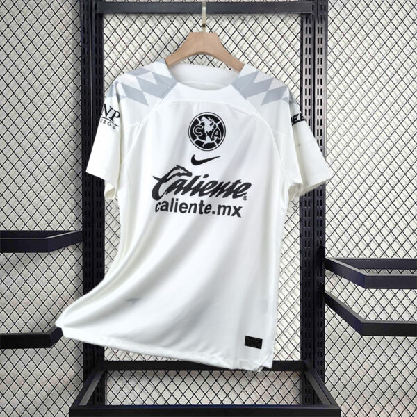 America Goalkeeper White Kit Soccer Uniform