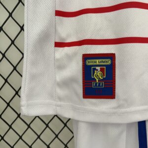 1998 France Away Retro Kid Kits Youth Apparels Sport