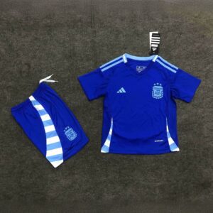 2024 Argentina Away Kid Kits Copa America Children Sets Football Replicas