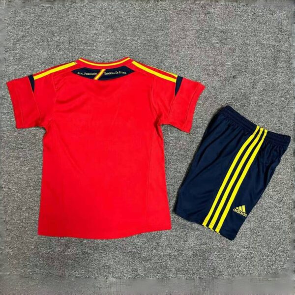 2012 Spain Home Retro Kid Kits Youth Apparels Sport
