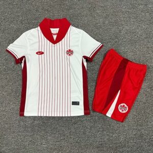 2024 Canada Away Kid Kits Copa America Children Sets Soccer Jerseys