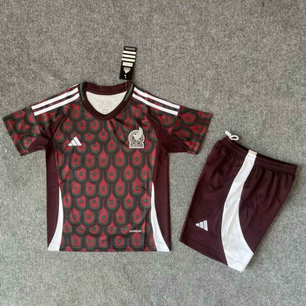 2024 Mexico Home Kid Kits Youth Apparels