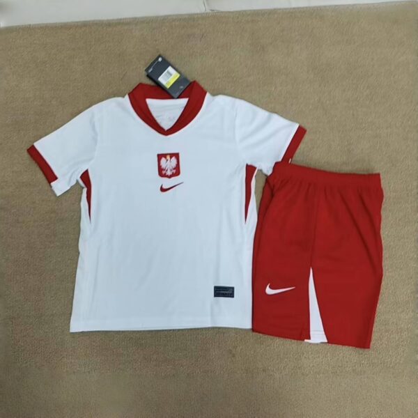 2024 Poland Home Kid Kits Children Sets Football