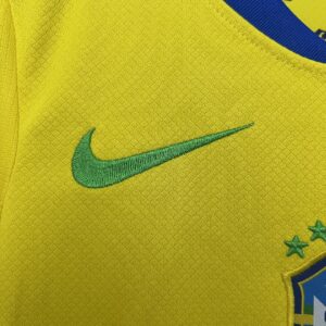 2025 Brazil Home Kid Kits Youth Apparels