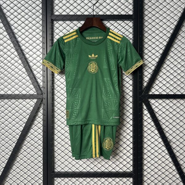 2025 Mexico Gold Cup Kid Kits Green Special Edition Youth Apparels