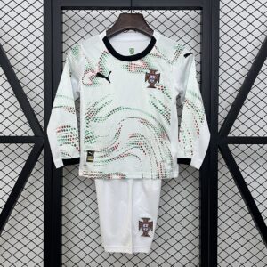 2025 Portugal Away Kid Kits Long Sleeve Youth Apparels