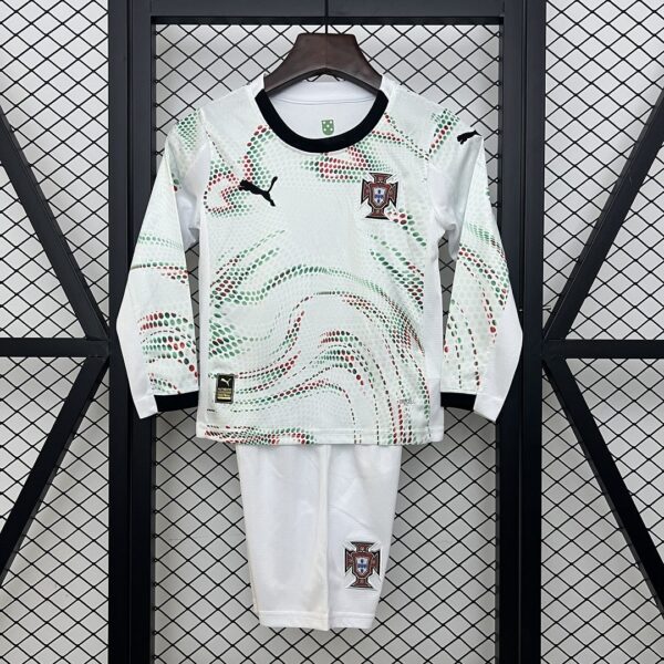 2025 Portugal Away Kid Kits Long Sleeve Youth Apparels
