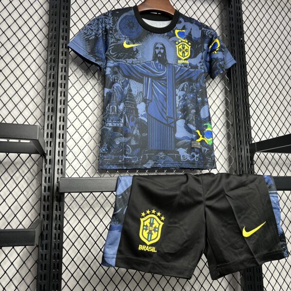 Brazil 2024-25 Special Edition Dark Blue Kids Kit